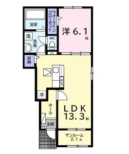 千葉県市原市潤井戸【アパート】の間取り