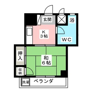 第八通南ビル【3階】の間取り