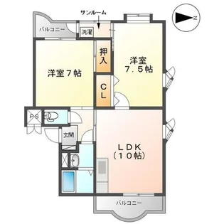 メゾン・ド・ファミール【2階】の間取り
