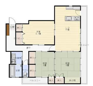 フォルテ今治【4階】の間取り