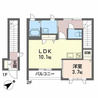 ディアス昭和【2階】の間取り