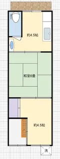 大阪府大阪市此花区伝法3【一戸建】の間取り