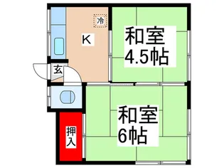 尼野荘【2階】の間取り