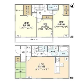 東京都西多摩郡瑞穂町大字高根【一戸建】の間取り