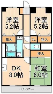 エステート西新井【4階】の間取り