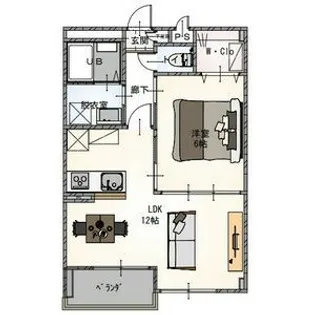 Ruscello Sena【2階】の間取り