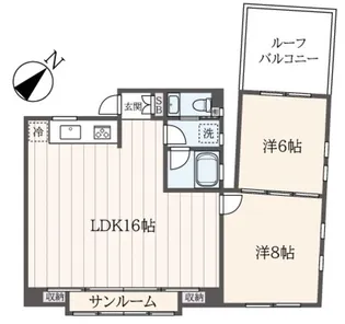フォレスト松永【3階】の間取り