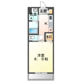 IL VIALE(イル ヴィアーレ)【7階】の間取り