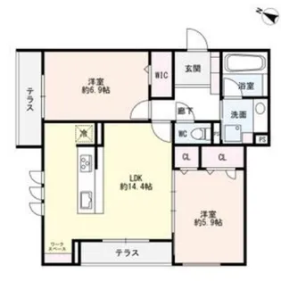 愛知県刈谷市東陽町3【アパート】の間取り