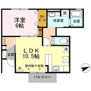 ルミエール【1階】の間取り