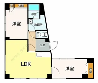 ホームズ山王【5階】の間取り
