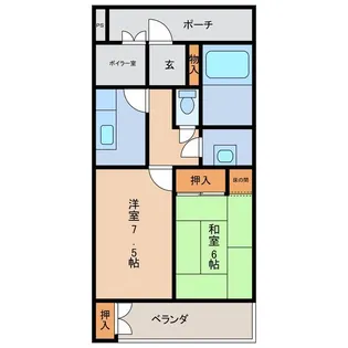 メゾン下呂(415)【4階】の間取り