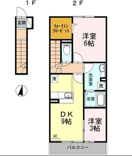 東京都練馬区大泉学園町6【アパート】の間取り