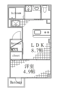 東京都墨田区本所4【マンション】の間取り
