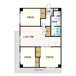 小林レジデンス【1階】の間取り