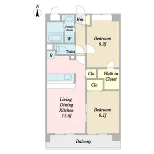 ソル・レヴェンテ【1階】の間取り
