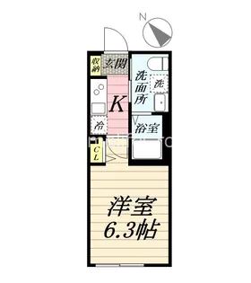 ベイルーム本鵠沼【2階】の間取り