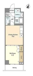 アパルトマン山手公園【2階】の間取り