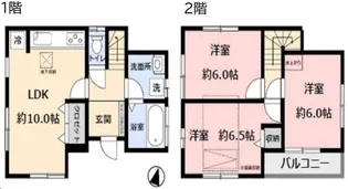 神奈川県横須賀市武3【一戸建】の間取り