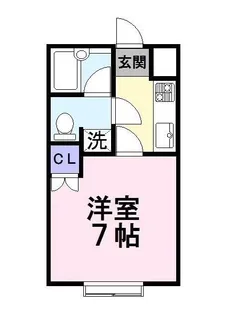 リヴェルテ生駒【4階】の間取り