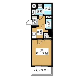 フェニックスWEST【4階】の間取り
