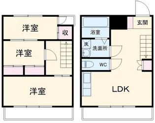 ユーロハイツ浜岡の間取り