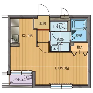 シャルマン・リーヴ【2階】の間取り