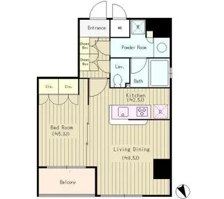 Liaison銀座一丁目(リエゾン銀座一丁目)【2階】の間取り
