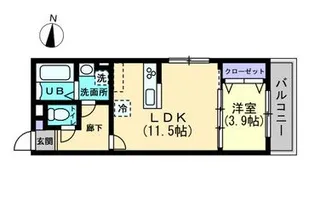広島県福山市引野町北1【マンション】の間取り
