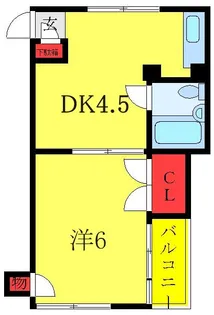 カワダマンション二号館【2階】の間取り