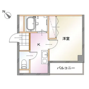 エスティケイビル【5階】の間取り