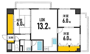 広島県広島市南区段原2【マンション】の間取り