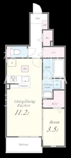 大阪府大阪市東成区深江南2【アパート】の間取り