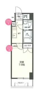 NO.70 HARBOR SOUTH TOWER【10階】の間取り