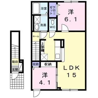 グランボヌールIII【2階】の間取り
