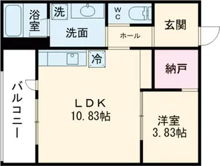 ウェルネストルーム ソポ【2階】の間取り