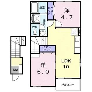 ベルブライトMII【2階】の間取り