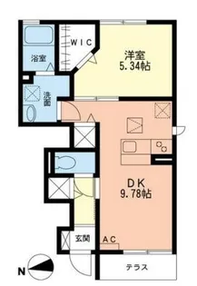 神奈川県秦野市鶴巻【アパート】の間取り