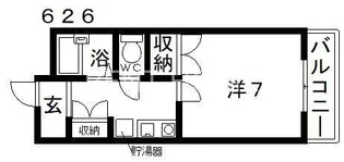 スクエアメゾン阪南【5階】の間取り