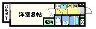 フラッティ千本今出川【3階】の間取り