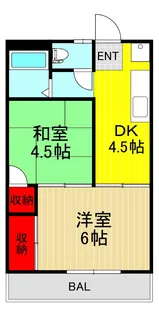 ベルゾーネ喜沢【1階】の間取り