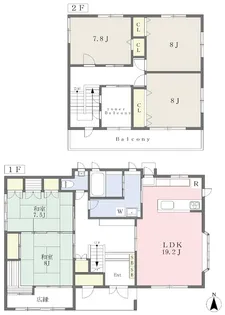 岩手県盛岡市本宮5【一戸建】の間取り