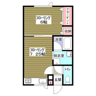 ハイツグリーン【2階】の間取り