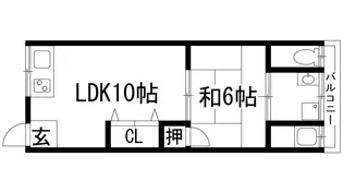 坂上文化【2階】の間取り