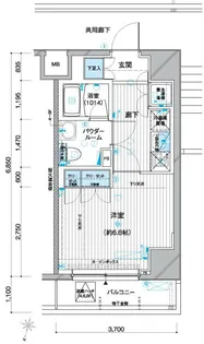 メインステージ赤羽北II【8階】の間取り