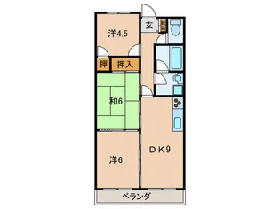 クレイドルコ-ト【3階】の間取り