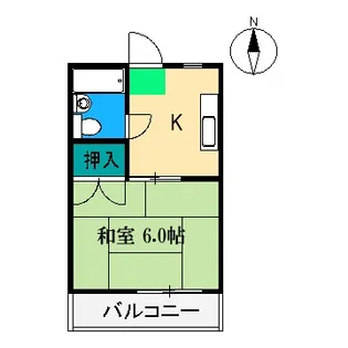 桜井コーポ【3階】の間取り