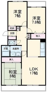 エルテナおゆみ野1【4階】の間取り