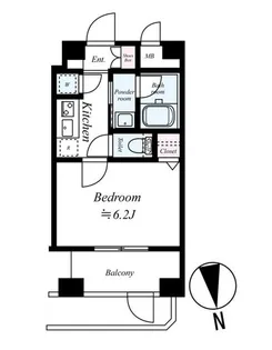 サンテミリオンお茶の水【12階】の間取り
