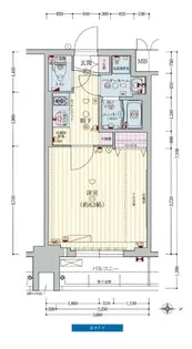 プレサンス京都洛南【7階】の間取り